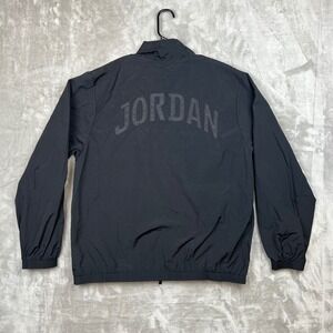 Nike Air Jordan Essentials Windbreaker Jacket Black FV-7299-010 Mens Size Large